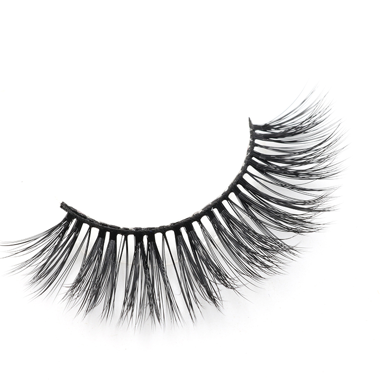 Vegan friend synthetic false eyelashes suppliers China wholesale private label 3d silk lashes 